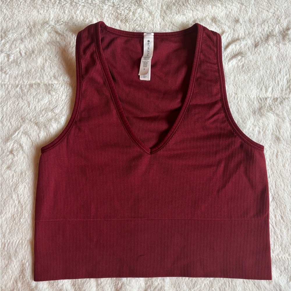 Athleta Aurora Crop Ribbed Tank